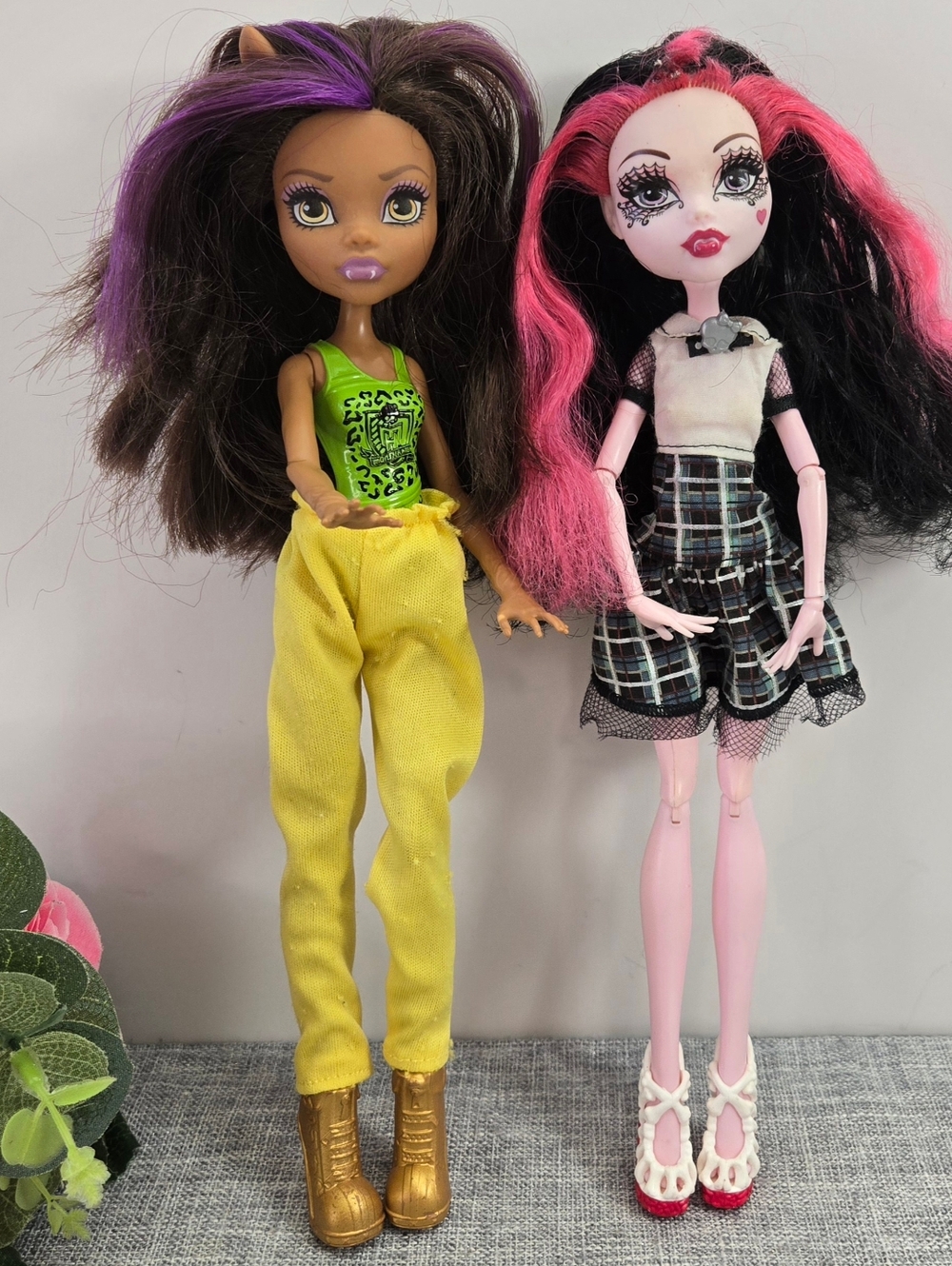 Monster High Ghouls Clawdeen Wolf  & Draculaura Dolls